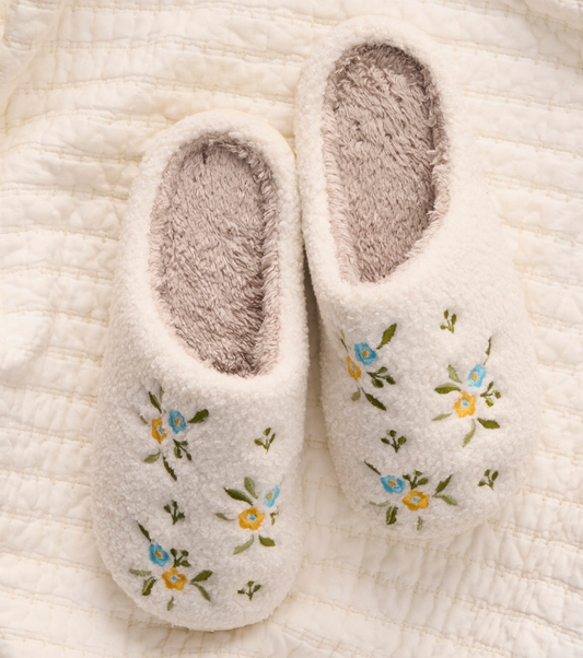 Yellow Flower Slippers