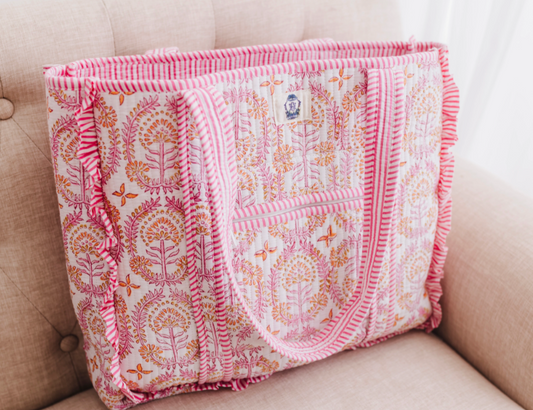 Dahlia Large Ruffle Tote
