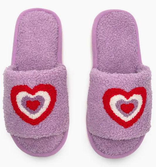 Purple Heart Slippers