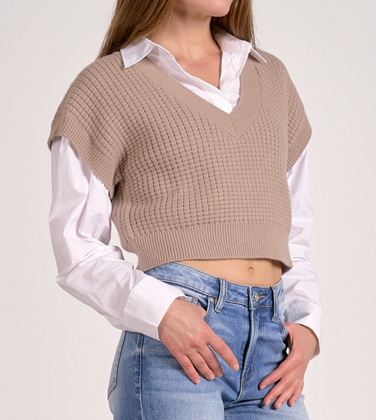 Elan Mixed Media Sweater