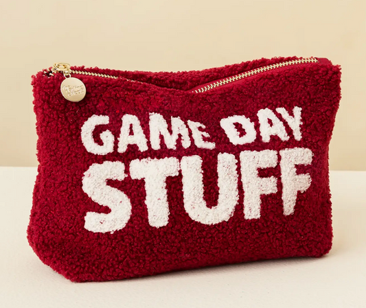 Game Day Stuff Pouch Burgundy