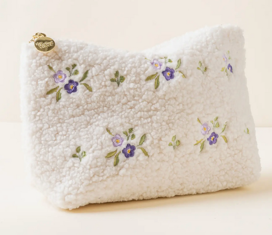 Purple Flower Pouch