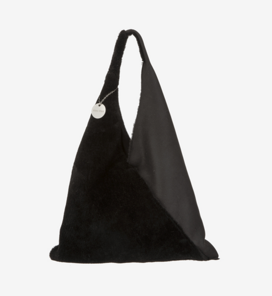 Alex Max Black Half Fur Bag