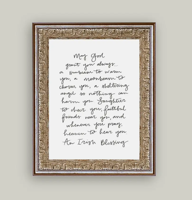 May God Grant You Framed Antique Frame
