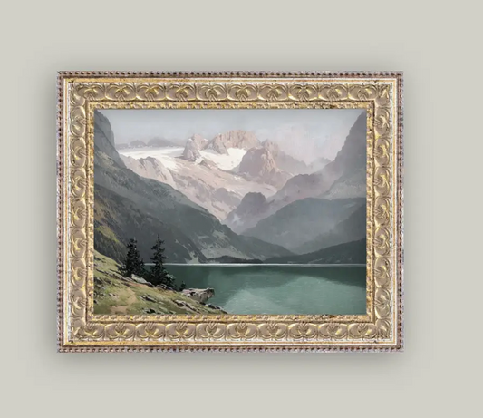 Mountain Lake View Framed Print