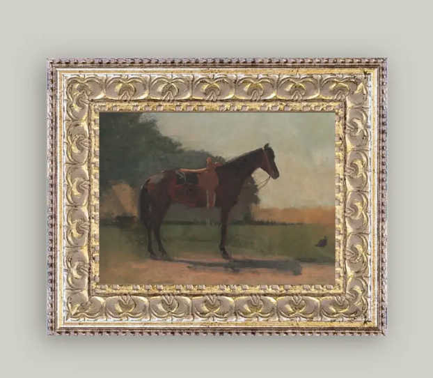 Saddled Horse Framed Art