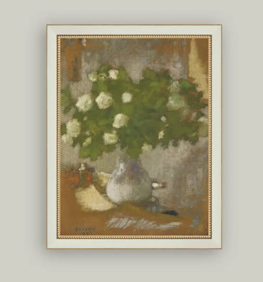Snowball Flowers Framed Art