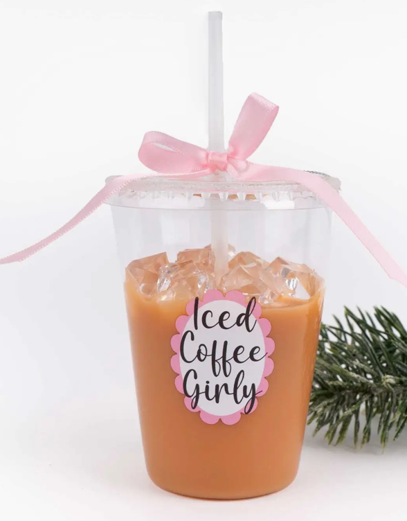 Iced Coffee Boxed Glass Ornament