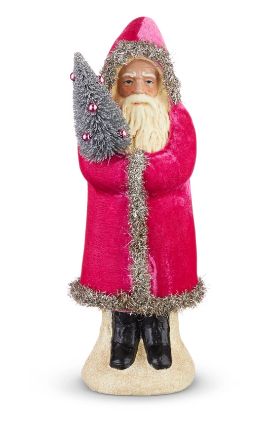 Pink Velvet Santa