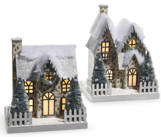 Through the Woods Lighted Paper House