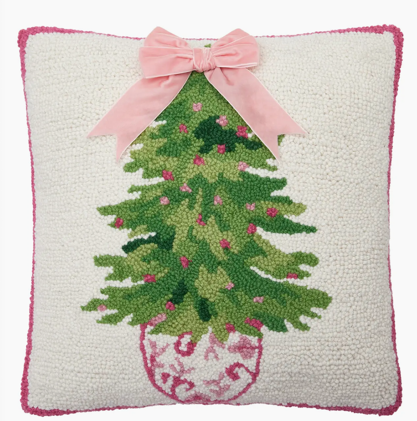 Chinoiserie Ribbon Tree Hook Pillow