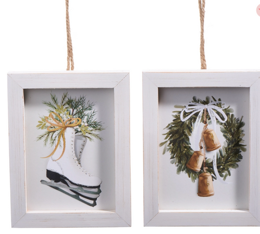 Farmhouse Frost Framed Ornament