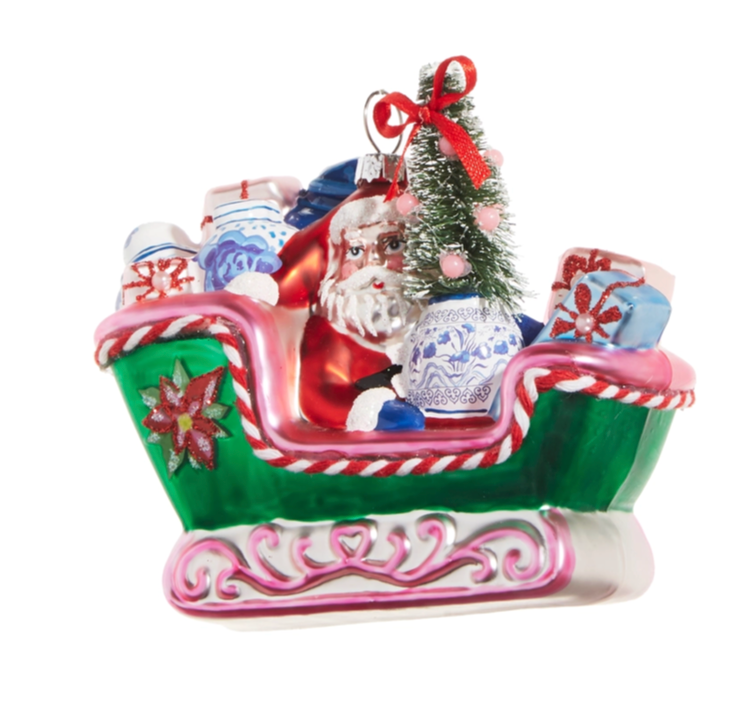 Chinoiserie Sleigh Ride Ornament