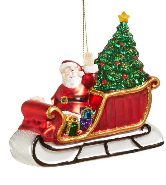 Christmas Eve Santa Ornament