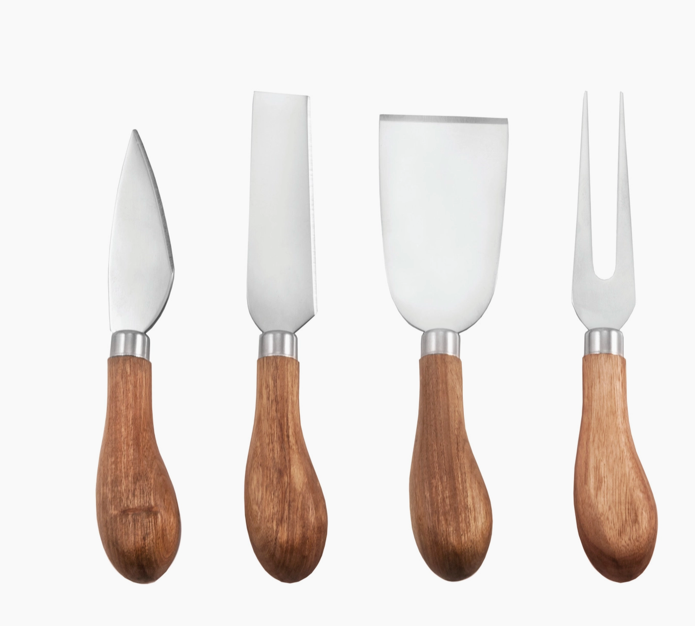 Acai and Stainless Steel Gourmet Cheese Knives Set