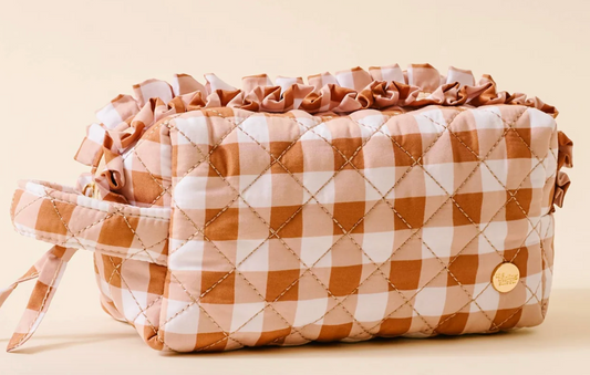 Small Gingham Cosmetic Pouch