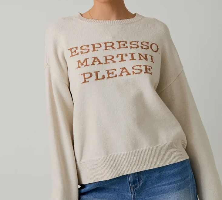 "Espresso Martini Please" Sweater