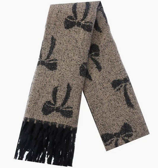 Black Bow Scarf