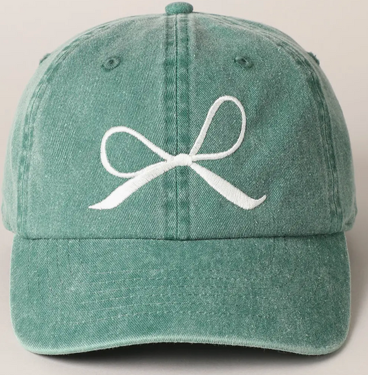 Green Bow Hat