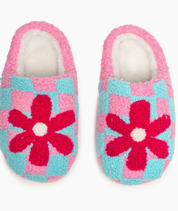 Kid's Checkered Slippers