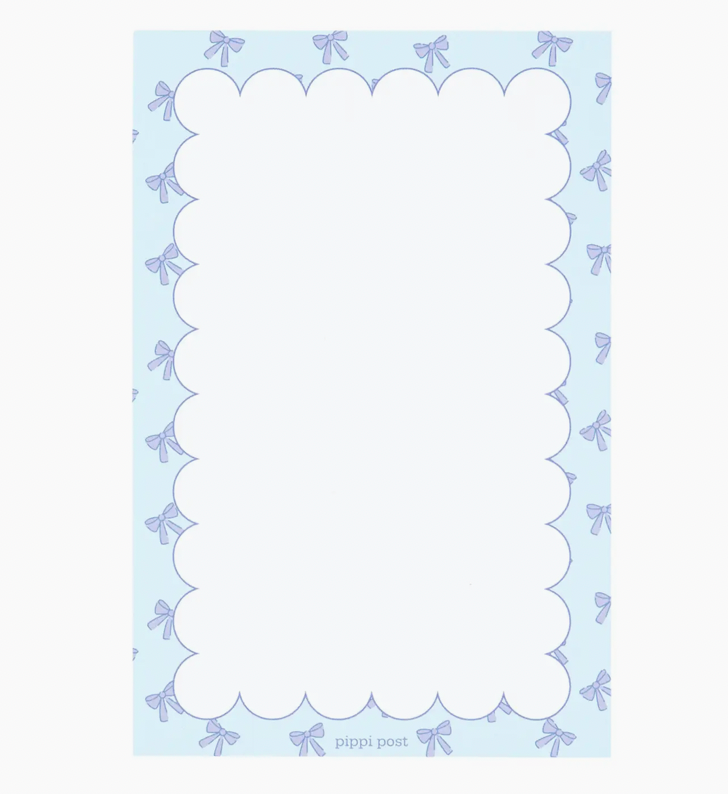 Blue Coquette Note Pad