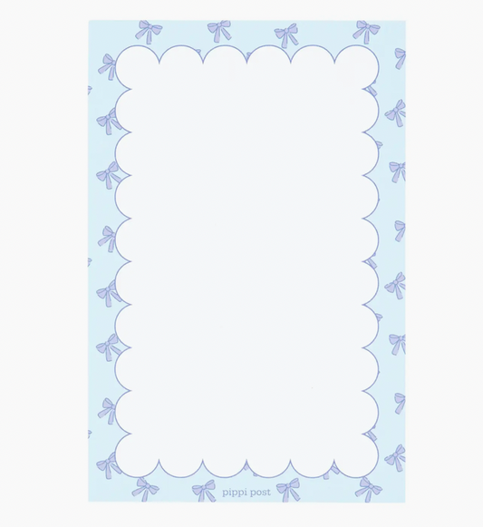 Blue Coquette Note Pad
