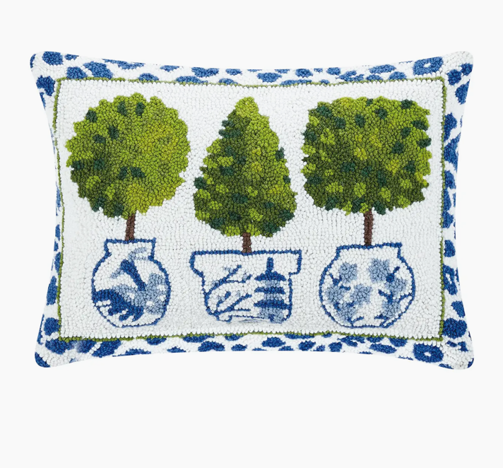 Leopard Print Topiary Hook Pillow