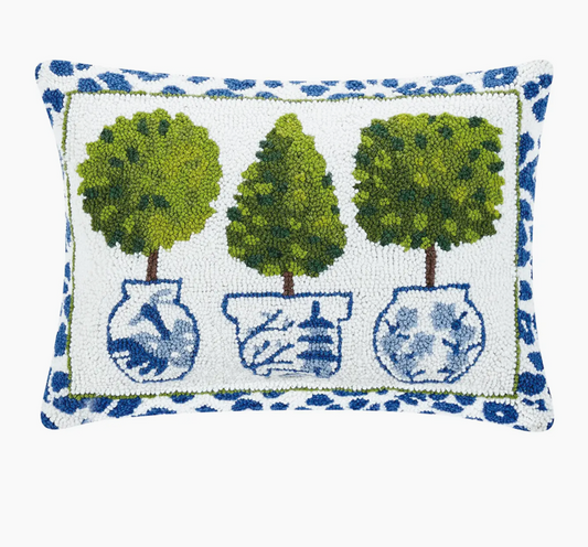 Leopard Print Topiary Hook Pillow
