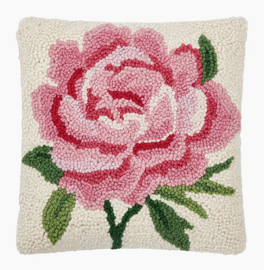 Pink Peony Hook Pillow