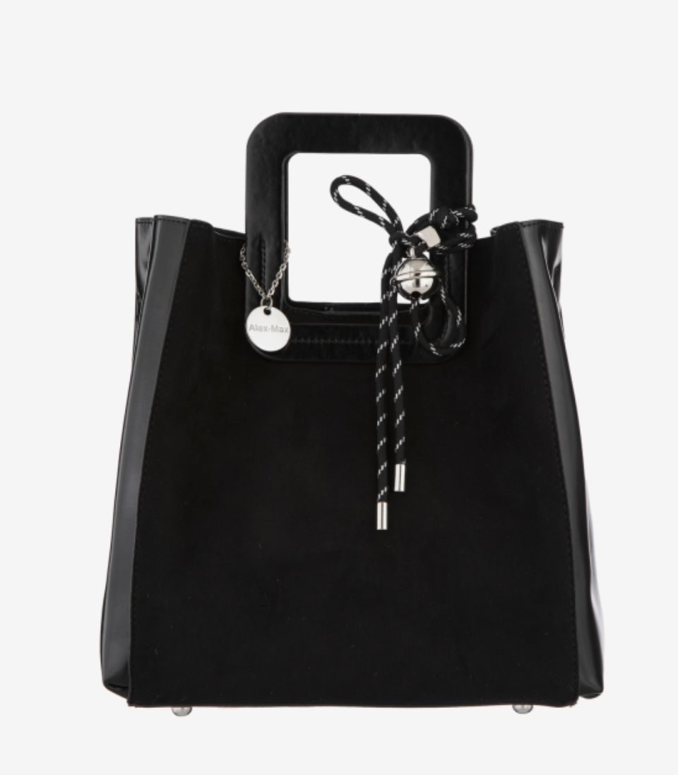 Alex Max Black Suede Bag