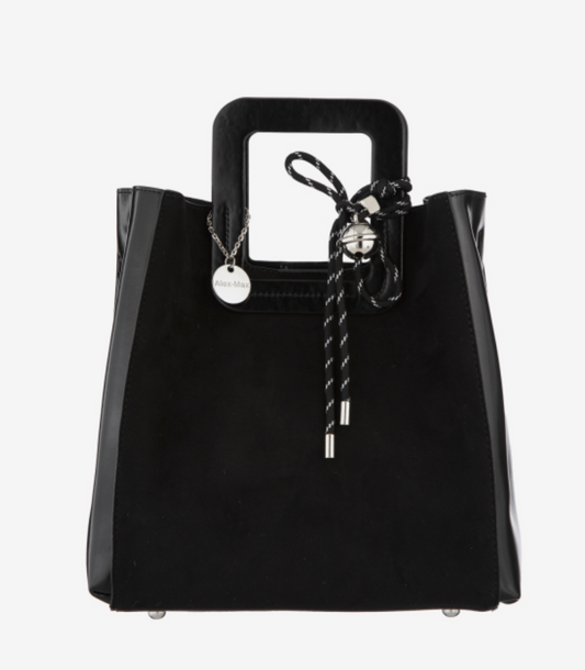 Alex Max Black Suede Bag