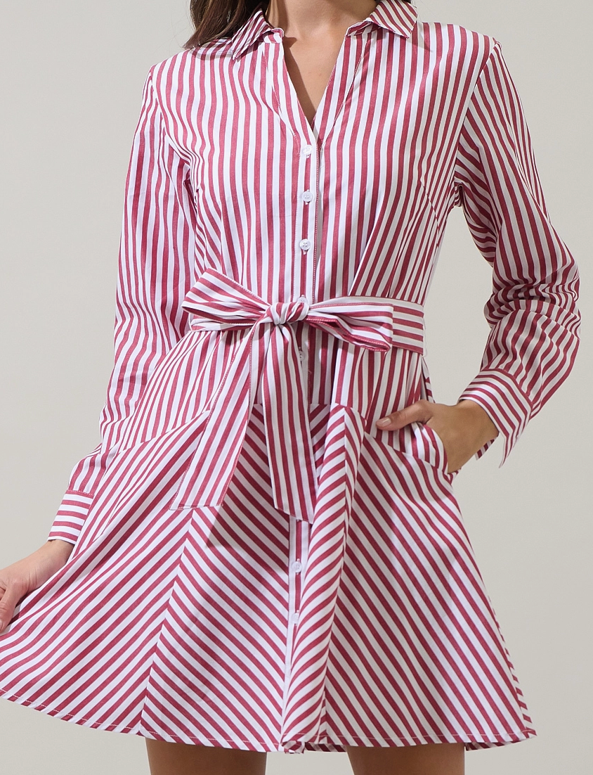 Kenada Stripe Flare Dress
