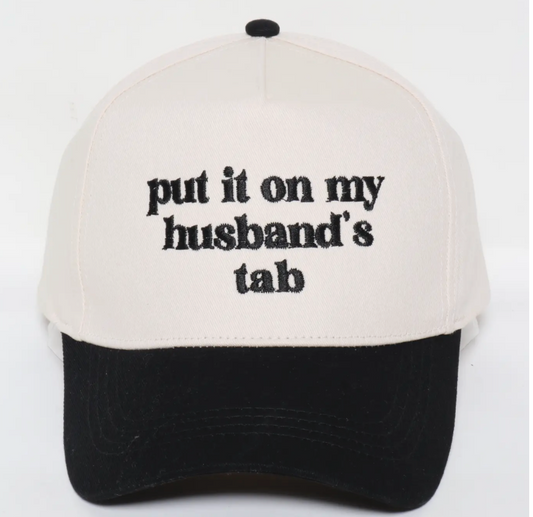 "Put it on my husband's tab"
