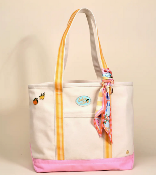 Ciao Bella Canvas Tote Bag
