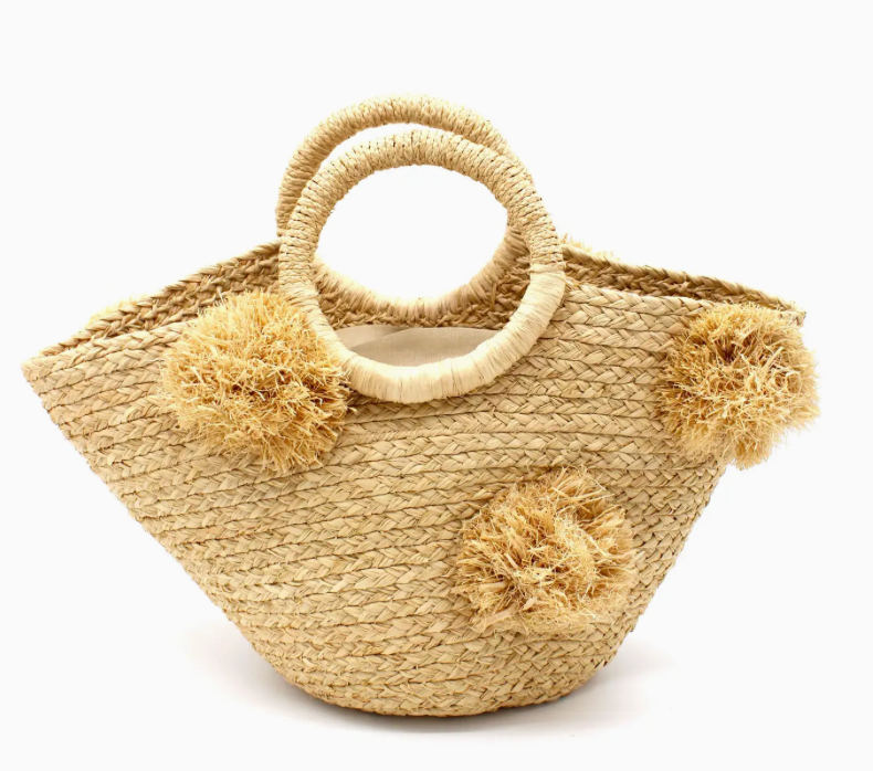Phi Phi Braided Straw Bag