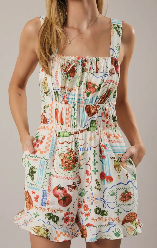 Picnic Flare Romper