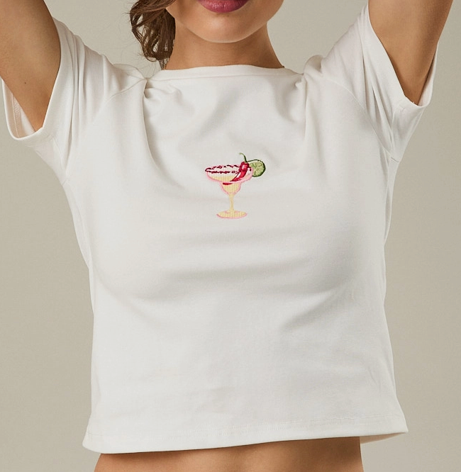 Spicy Marg Embroidered Shirt