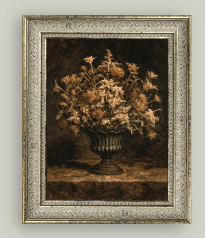 Mourning Vase Framed Print