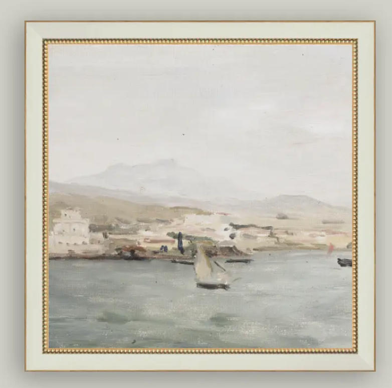 Sailboat Landscape Framed Print
