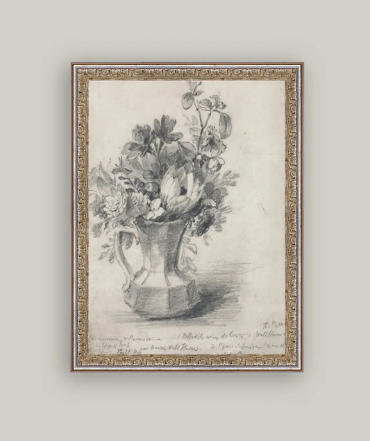 Sketch Flowers in a Pitcher
