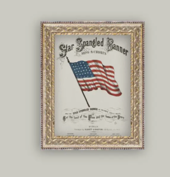 Vintage Star Spangled Banner Print