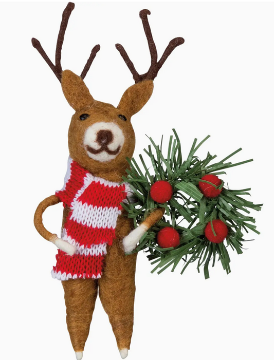 Reindeer and Wreath Critter