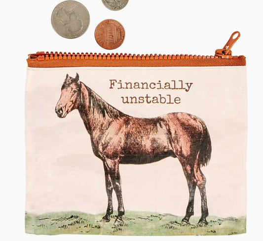 Financially Unstable Zipper Wallet