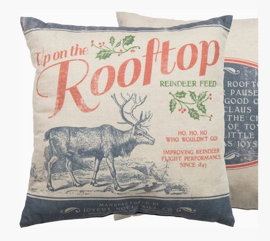 Up on the Rooftop Pillow