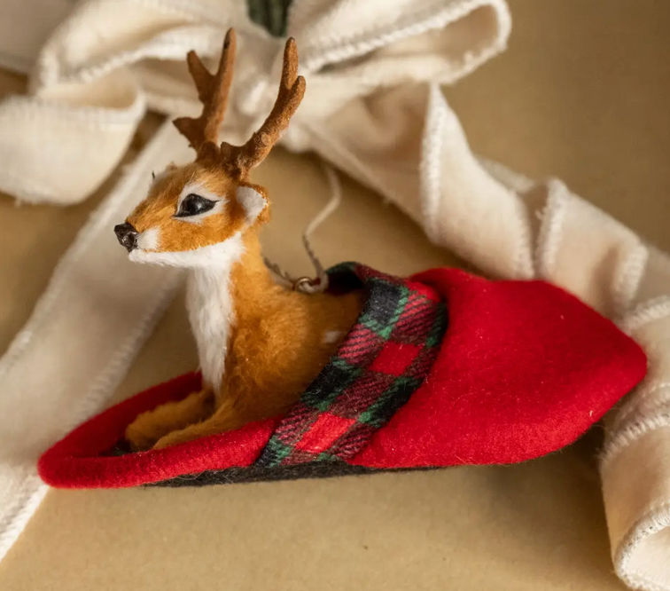 Deer in Slipper Ornament