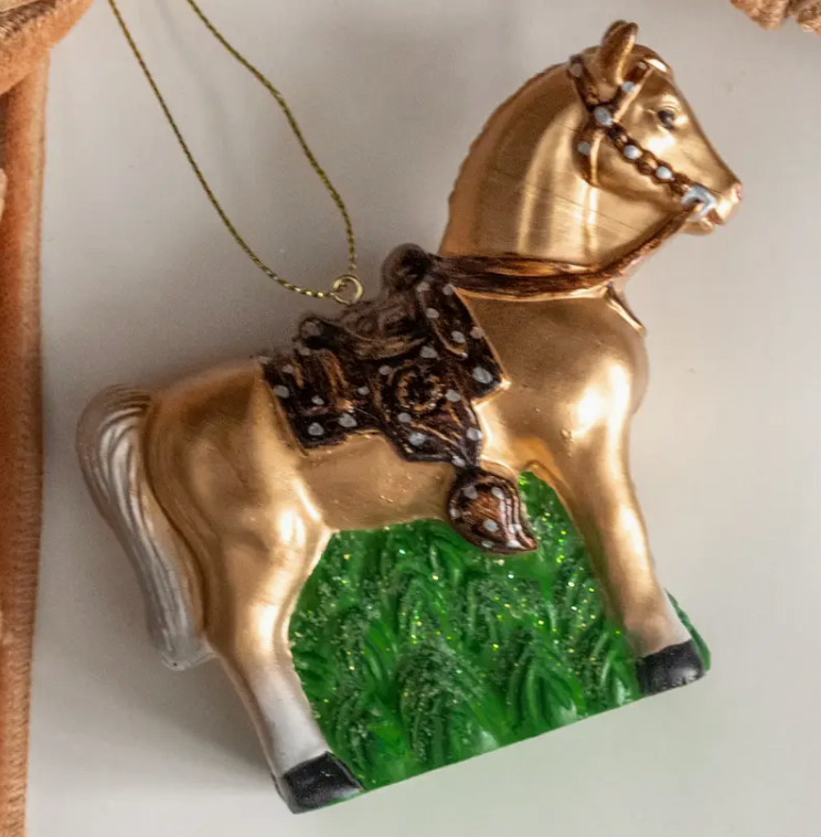 Horse with Saddle Ornament