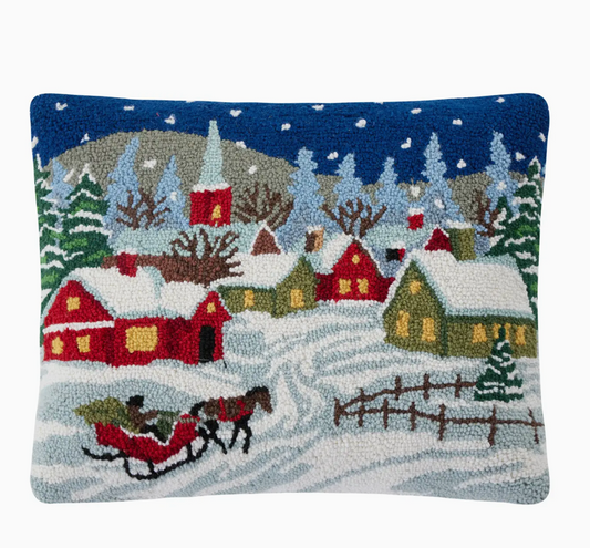 Snowy Night Hook Pillow