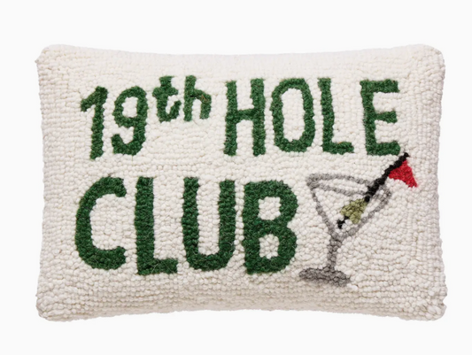 19th Hole Club Hook Pillow