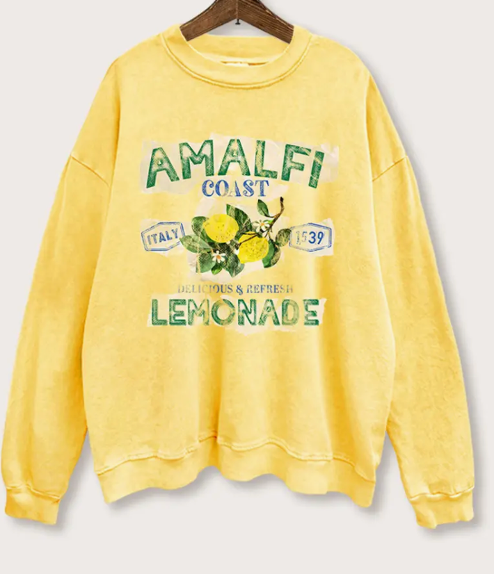 Amalfi Coast Lemon Sweatshirt