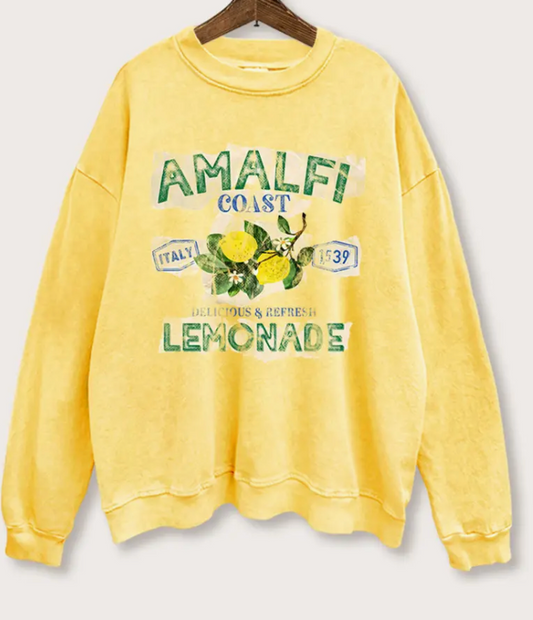 Amalfi Coast Lemon Sweatshirt
